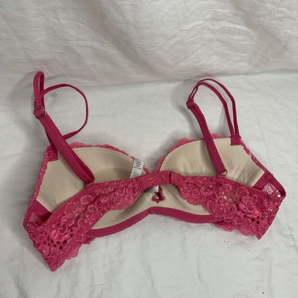 Victoria's Secret Pink floral lace push up bra 34A - Picture 9 of 11